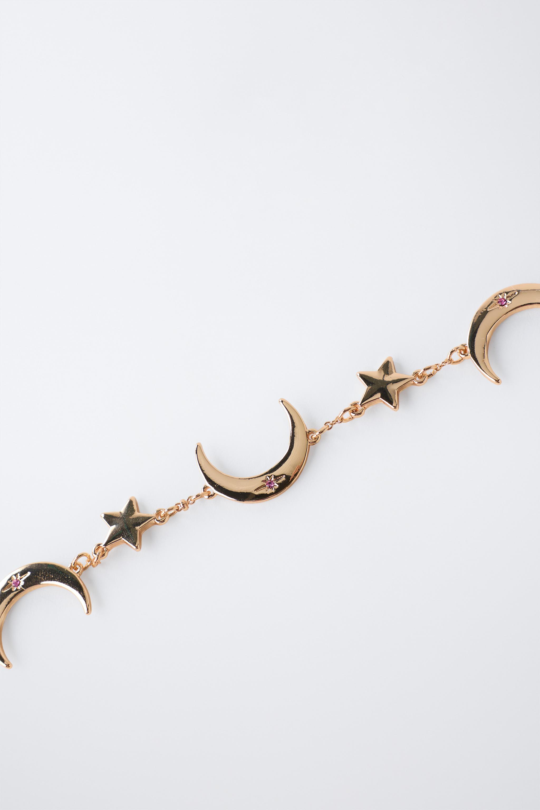 PARURE COLLIER ET BRACELET LUNE